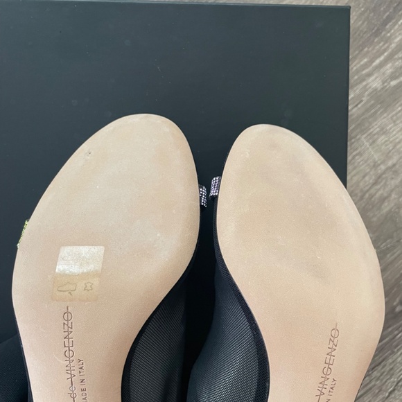 MARCO de VINCENZO Sheer Mesh Swarovski Crystal Stocking Boot Size 39 - Picture 4 of 14